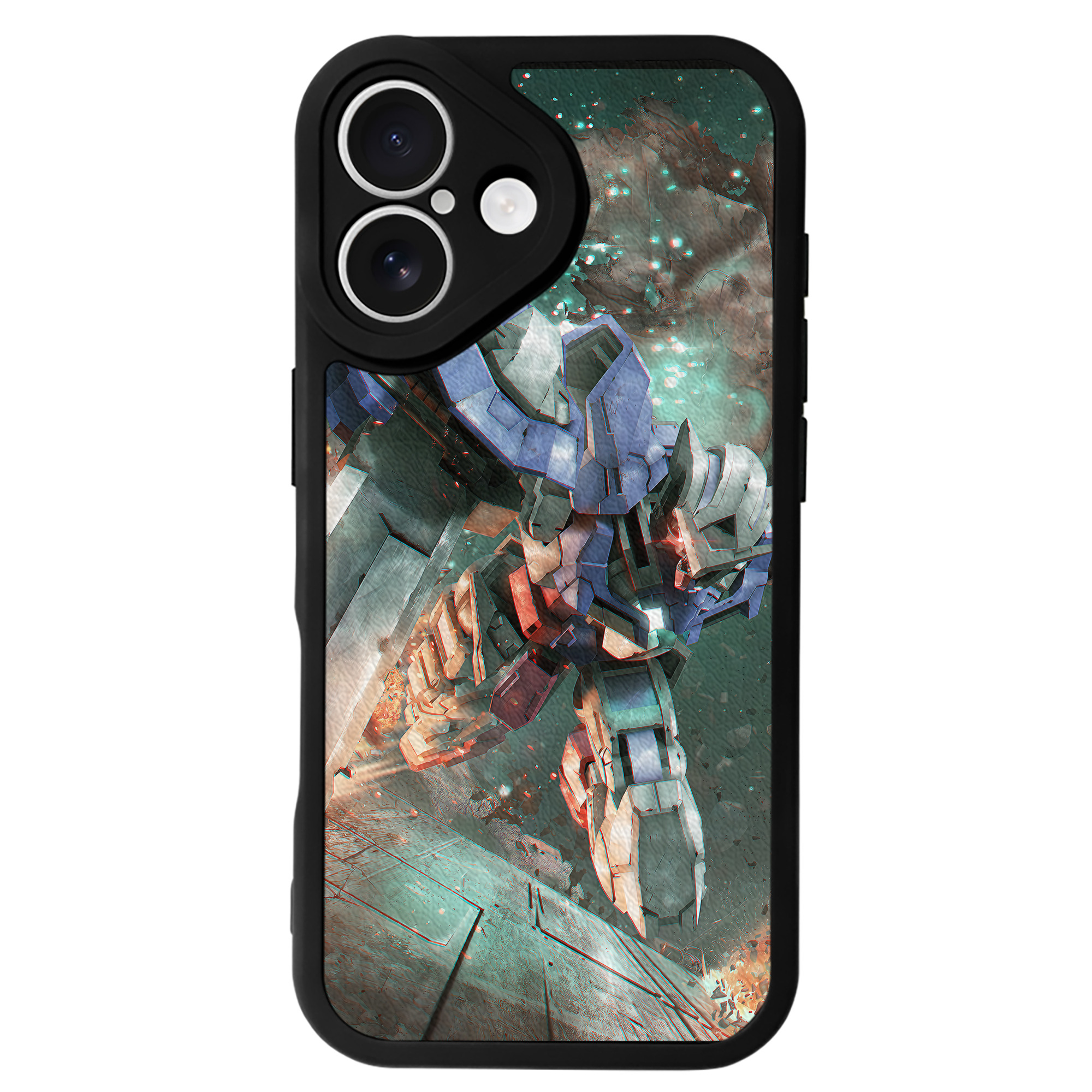 （画像用） 機動戦士ガンダム Mobile Suit Gundam 【iPhone 16シリーズ対応】シリコンスマホケース（レザー調） 材質：シリコン